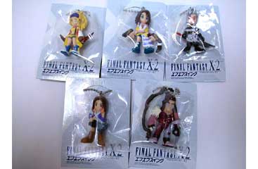 Final Fantasy X-2 Lenne Figure Swing Keychain Key Ring Gashapon 10 X