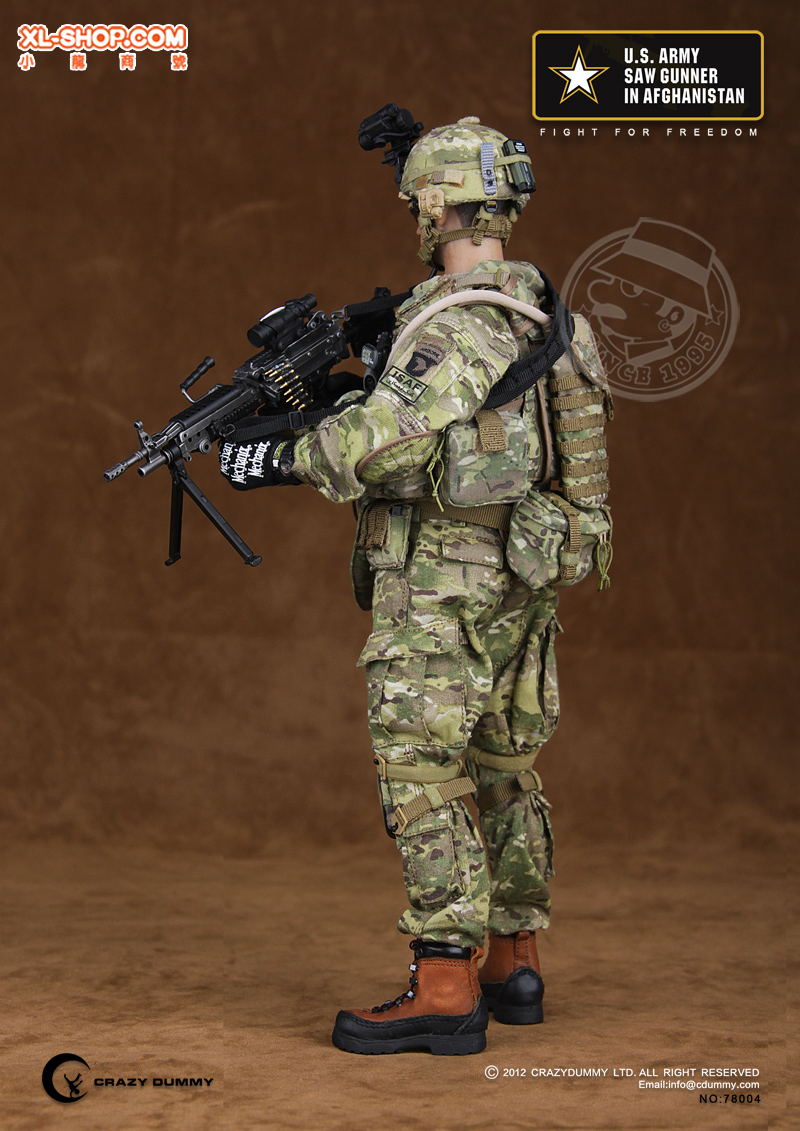 Crazy Dummy US Army SAW Gunner in Afghanistan