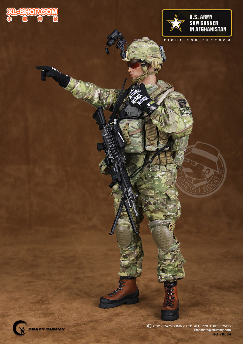 Crazy Dummy US Army SAW Gunner in Afghanistan