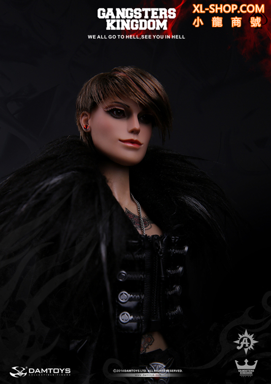 Leather Pants Model for 12/" 1:6th DAM GK008 Gangster Kingdom Spades 6 Ada Belt