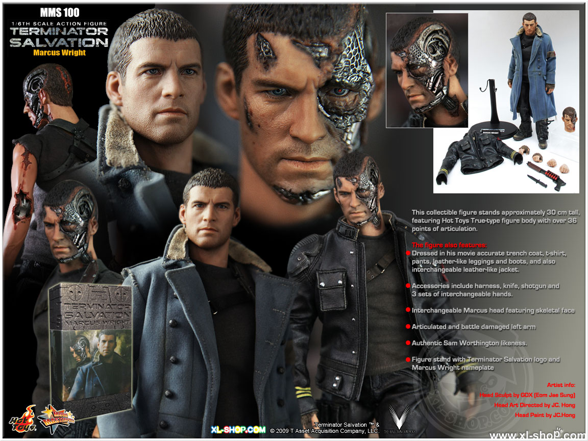 Hot Toys Mms100 Terminator Salvation Marcus Wright 1