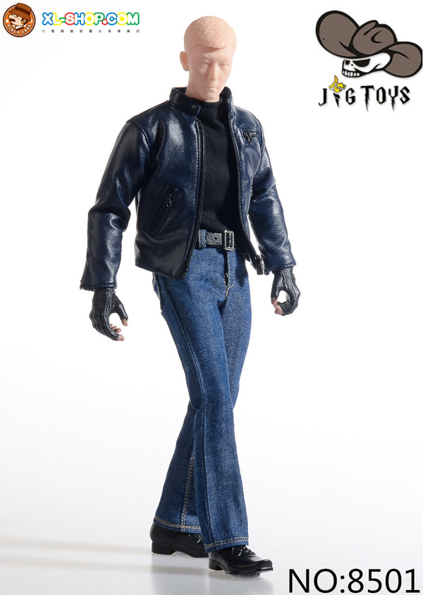 JG Toys No.8501 1/6 Blue Leather Suit