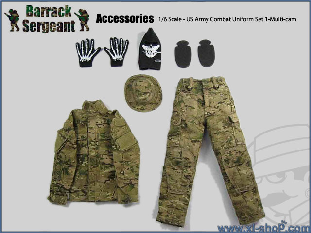 1//6 Scale Soldier Accessories Model The Range Day Shooter B Combat Uniform