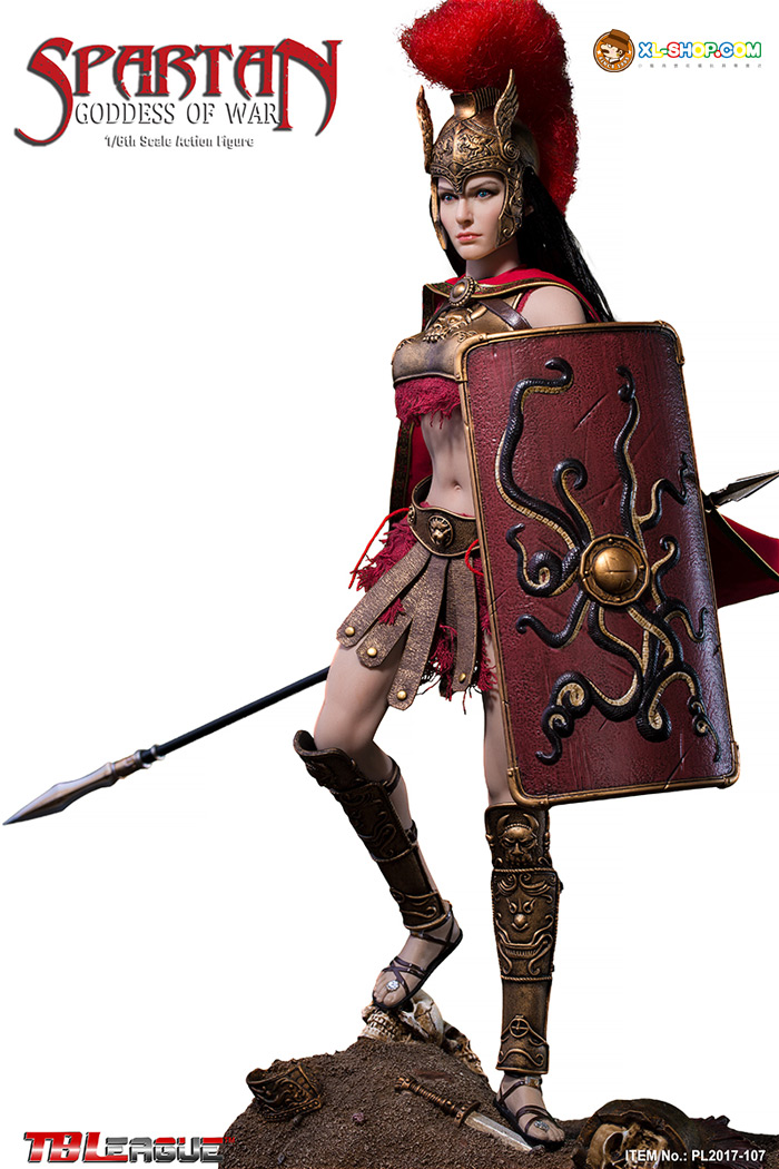 1//6 Scale TBLeague Phicen PL2017-107 Spartan Goddess Metal Machete /& Shield Set