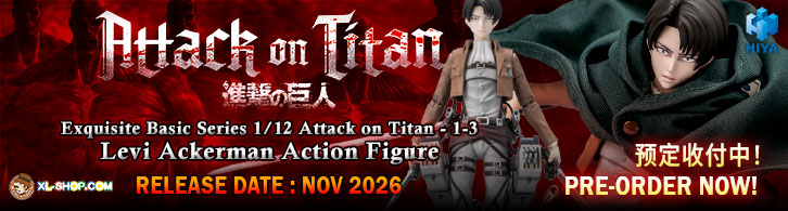 HIYA - EBA0449 - Exquisite Basic Series - 1/12 Attack on Titan - 1-3 Levi Ackerman Action Figure