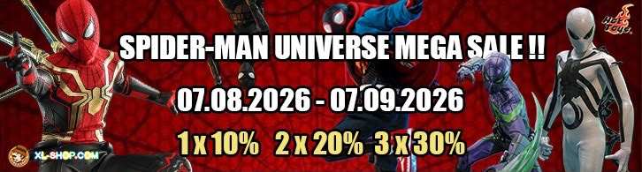 Spider-Man Universe Mega Sale - 07.08.2026 to 07.09.2026 - Buy 1 x 10%, 2 x 20%, 3 x 30%