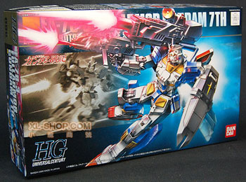 Bandai - HGUC 1/144 Scale Plastic Model Kit - FA-78-3 Full Armor Gundam 7th