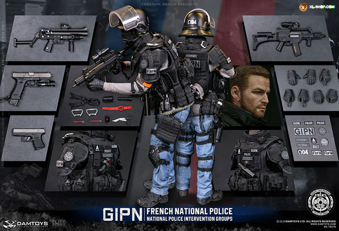 DAMTOYS - 78076 - 1/6 GIPN FRENCH NATIONAL POLICE