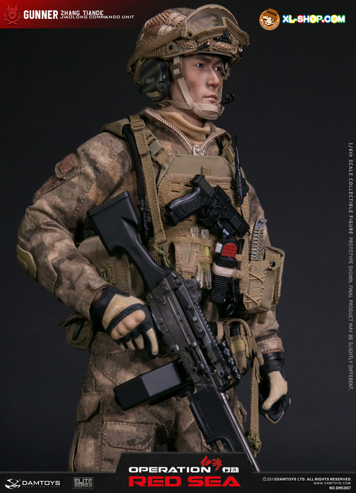 DAMTOYS DMS007 紅海行動 オペレーション：レッドシー 蛟龍 Damtoys 1/6 Dms007 Operation Red Sea Pla Gunner Zhang Tian