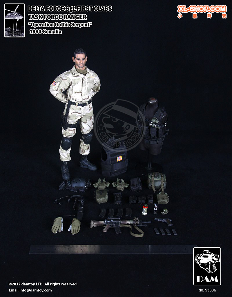 専用1/6 チョーク・リーダー 75th Ranger 1993 ソマリア アメリカ軍 第75レンジャー連隊チョーク・リーダー(モガディシュ