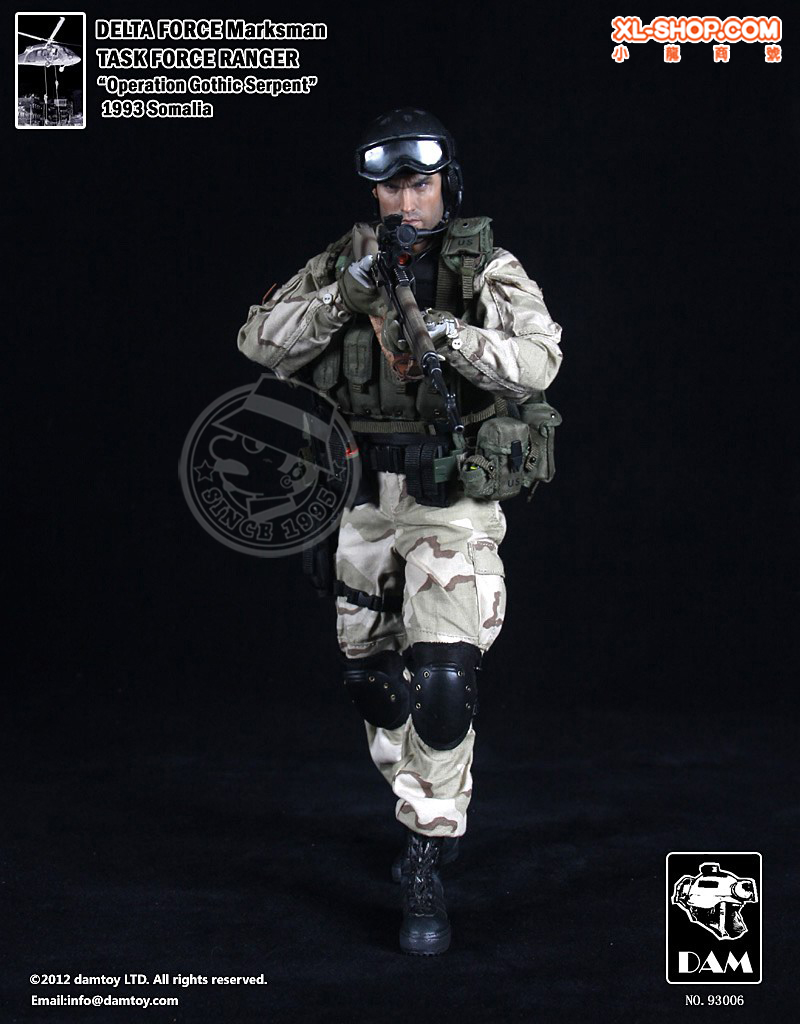 ミリタリー DELTA FORCE Marksman TASK FORCE RANGER 1/6 Delta Force Marksman Task Force Ranger | Man of Action