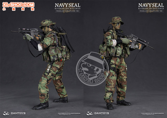 DAMTOYS - Navy Seal Riverine OPS - RIFLEMAN [Woodland Camoflager Ver.]