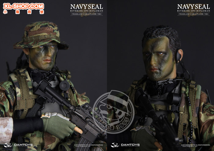 DAMTOYS - Navy Seal Riverine OPS - RIFLEMAN [Woodland Camoflager Ver.]