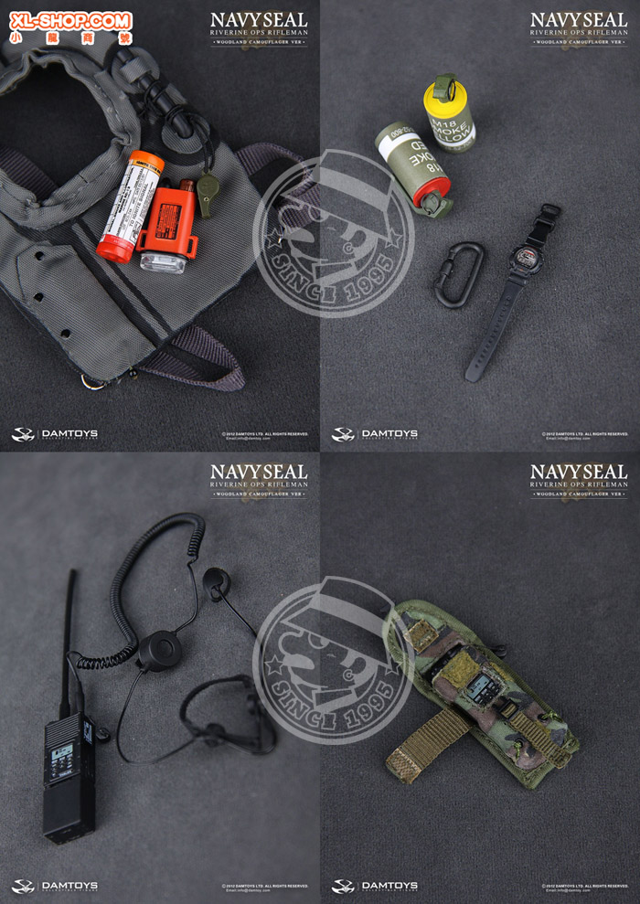 DAMTOYS - Navy Seal Riverine OPS - RIFLEMAN [Woodland Camoflager Ver.]