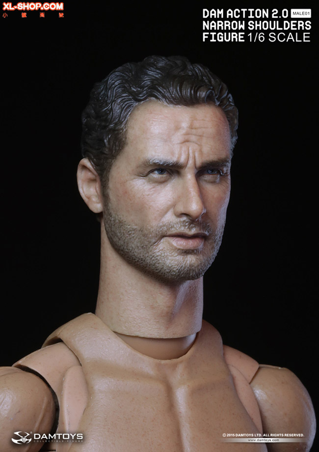 DAMTOYS - 1/6 Action 2.0 Narrow Shoulders Body No.MALE01 (Ship Q4