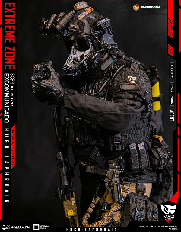 DAMTOYS - EBS002 - 1/6 EXTREME ZONE Agent HUGH LAPHROAIG