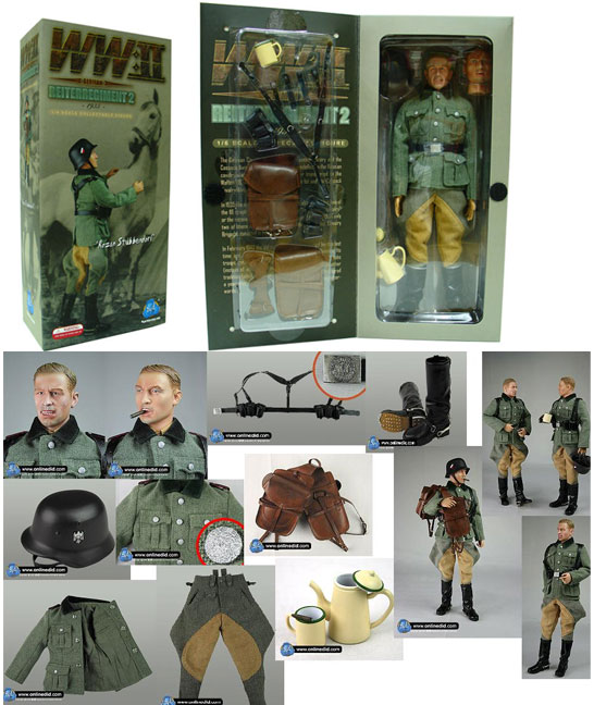 161 フィギュア WW II German Reiterregiment 2 DID - WWII 12'' German Reiterregiment 2 action figure
