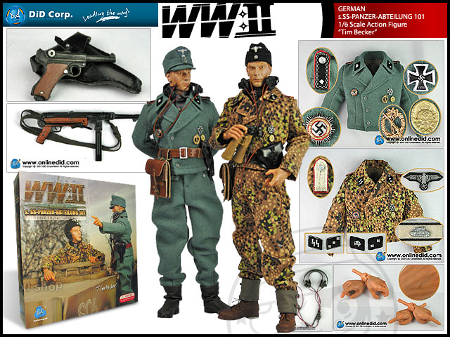 1/6 12インチDiD WW2 第二次世界大戦 T・ベッカー ドイツ軍 親衛隊 1/6 12インチDiD WW2 第二次世界大戦 T・ベッカー ドイツ軍 親衛隊
