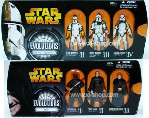 Hasbro Star Wars Evolutions Pack Clone trooper Sith Lord set