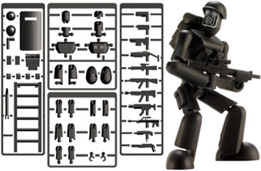 新品　スティックファス　STIKFAS MILITARY 16個 Hasbro - Stikfas AFK-01 Alpha Male Milirary