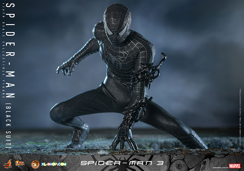 Hot Toys MMS727 Spider Man 3 1 6th Scale Spider Man Black Suit 615756 08