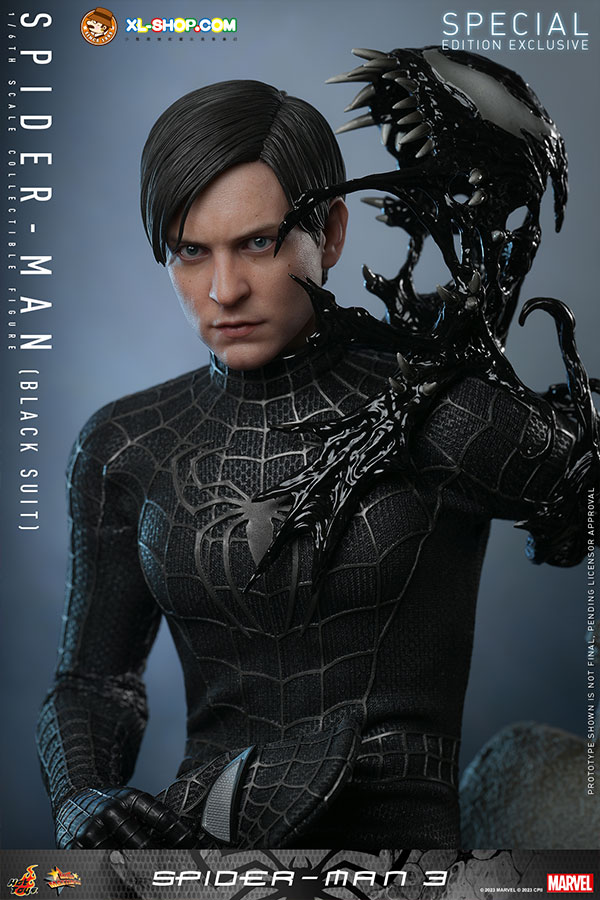 Hot Toys MMS727B SpiderMan 3 1/6th scale SpiderMan (Black Suit