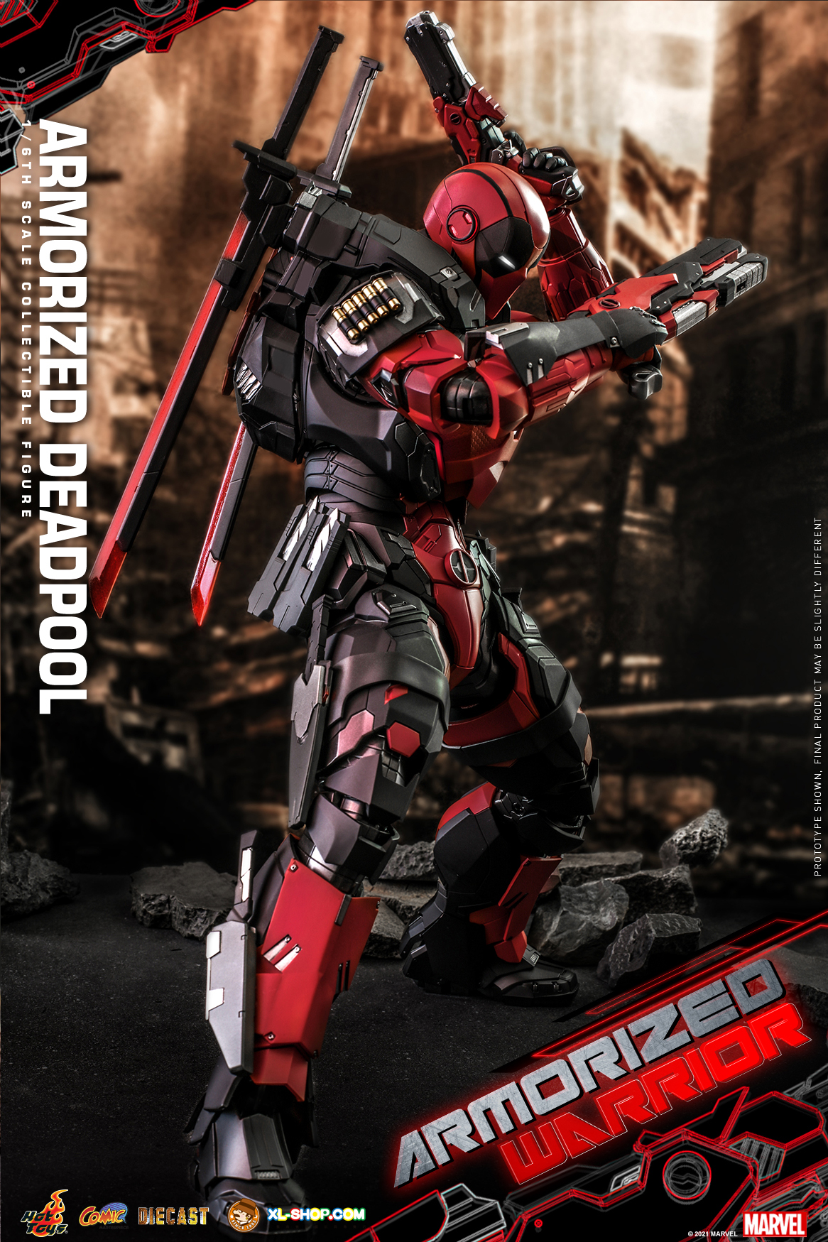 アメコミ hottoys 1/6 scale armored deadpool Hot Toys 1/6 CMS09D42 Armorized Deadpool Action Figure