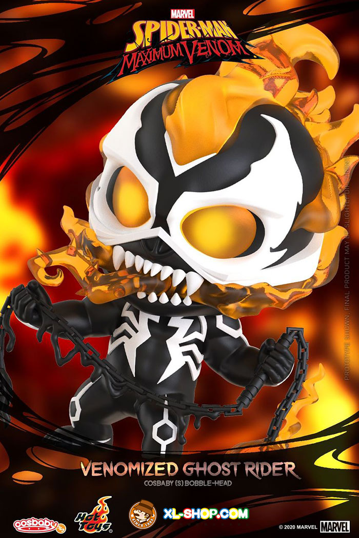 Hot Toys COSBABY Venomized Ghost Rider Spider-Man MIni COSB794 Figure Toy