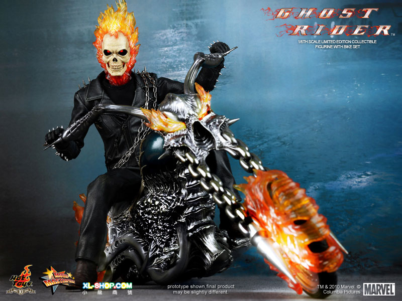 ghost rider figure with bike