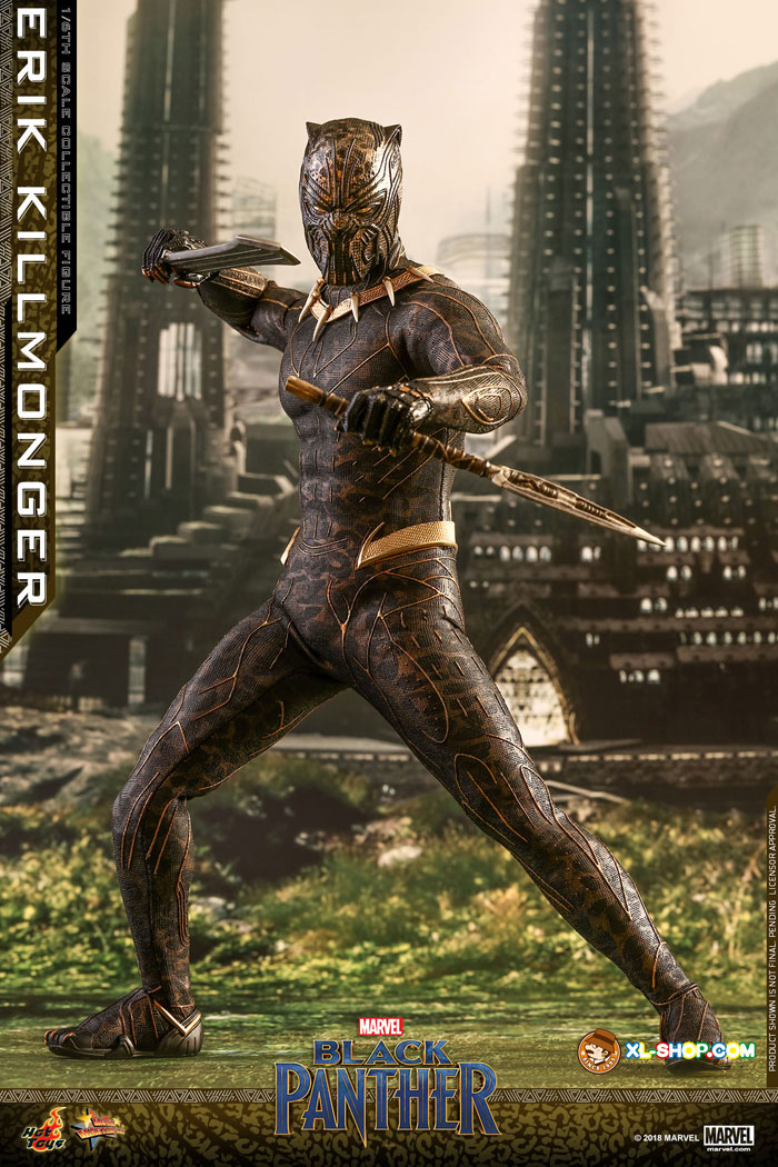 Hot Toys MMS471 1/6 Black Panther Erik Killmonger Action