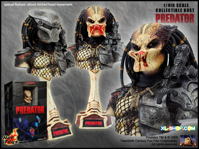 Hot Toys/ホットトイズ 1/4 COLLECTIBLE BUST PREDATOR/プレデター バスト スタチュー ホットトイズ・バスト】『プレデター』1／4スケールバスト