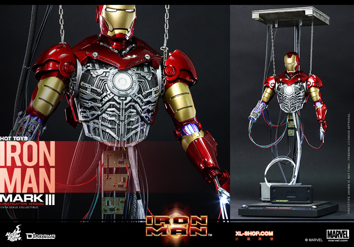 最終値下げ 美品 hottoys DIORAMA IRONMAN mark3