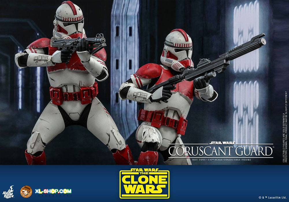 Hot Toys Coruscant Guard Clone Trooper 1/6 - Star Wars - Occasion Emballé