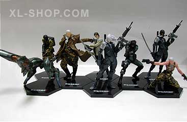 コナミフィギュアコレクション L GEAR SOLID 2 7種セット Yahoo!オークション - メタルギアソリッド2 フィギュア