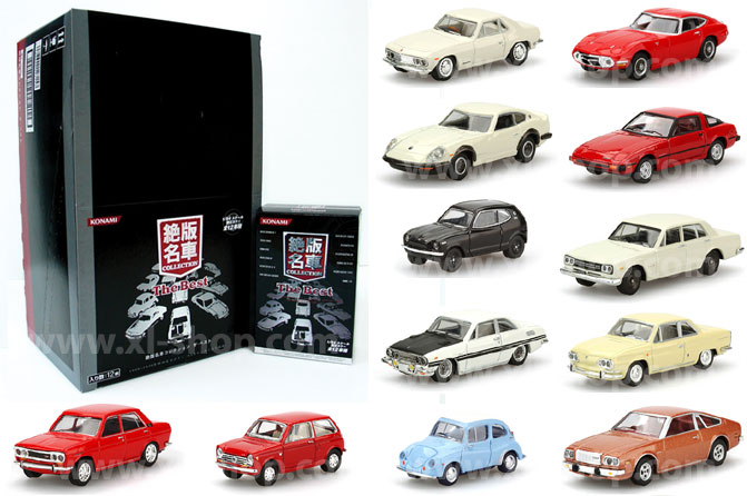 コナミ カーオブザ80’s 全18点 コンプリート ミニカー クラシックカー Car of the 80`s Edition Red 6個セット (食玩) - ホビーサーチ
