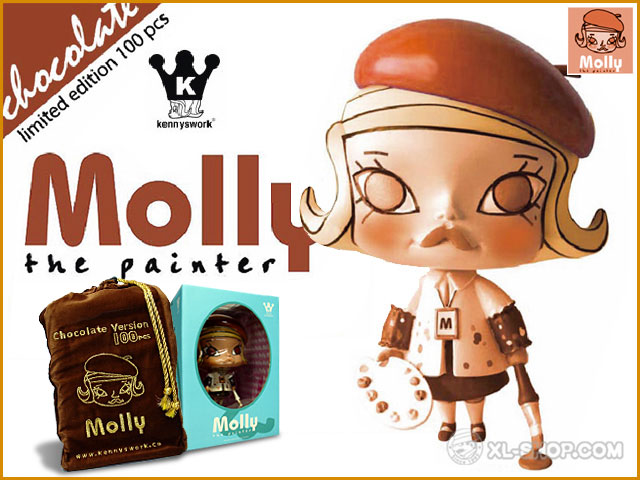 KennysWork - Molly The Painter Chocolate Limited Edition.