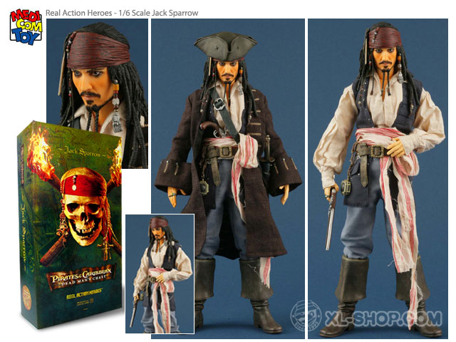 Medicom Toy - Real Action Heroes - 1/6 Scale - Jack Sparrow