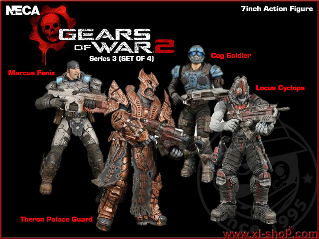 Neca - Gears Of War 2 - Series 3 - 7'' Action Figure (Set of 4)