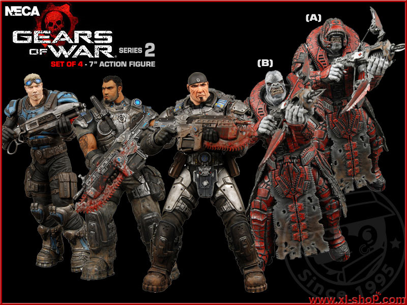 Neca Gears Of War Series 2 (Set of 4) 7'' Action Figure