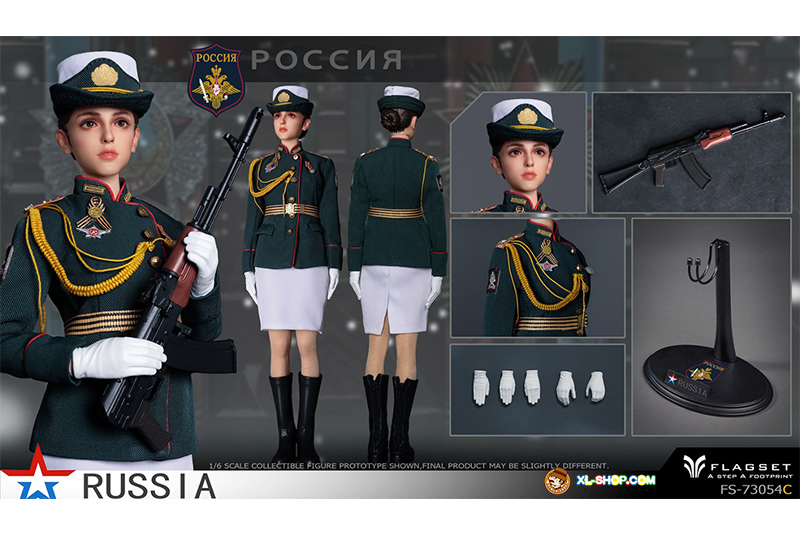 FLAGSET Russian 1/6 アクションフィギュア FS-73054C FLAGSET】FS-73054 A/B/C ロシア連邦内務部 女性兵士 女性警察官 パレード