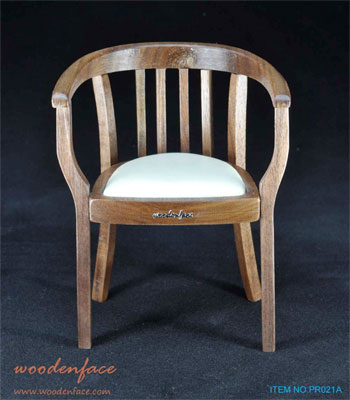 Woodenface - PR021A - Hand made1/6 BAUHAUS ARMCHAIR (white)