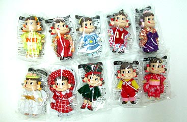 現品限り一斉値下げ！ Fujiya - Idol Peko Chan Keychain Candy Toys (set of 10) Bags&Wallets