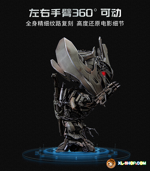 HiPlay Killerbody Megatron Q-Version KB20069-20 – Statuetta Da Collezione 15cm Con Occhi LED E Accessori - 4