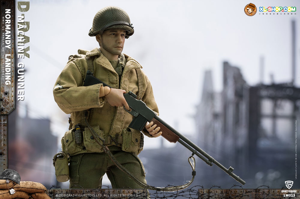 その他 Crazy Figure MACHINE GUNNER NORMANDY Machine Gunner - US Army On D-Day - World War II - Crazy