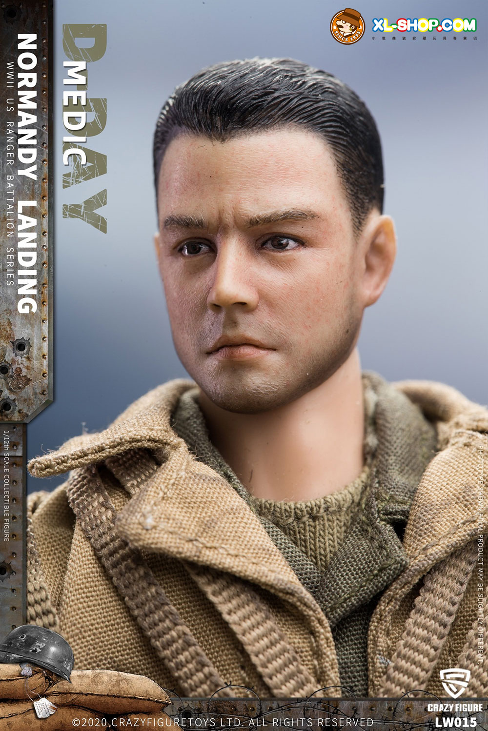 Craazy Figure Rangers Crazy Figure - LW015- 1/12 WWII U.S. Rangers On D-Day Medic