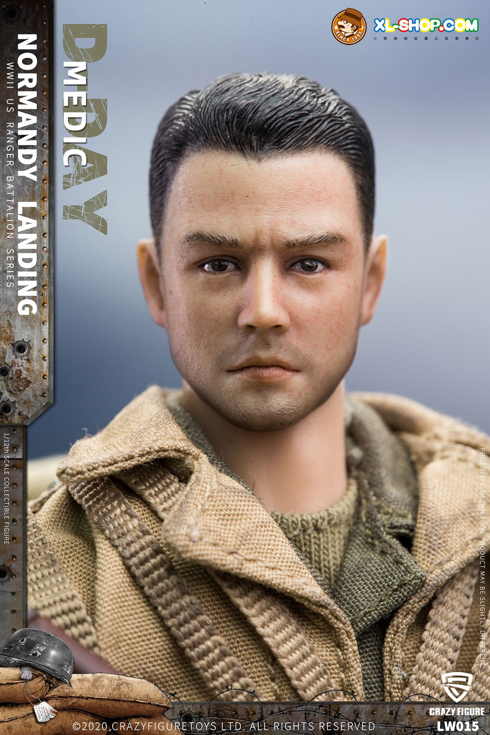 Craazy Figure Rangers Crazy Figure - LW015- 1/12 WWII U.S. Rangers On D-Day Medic