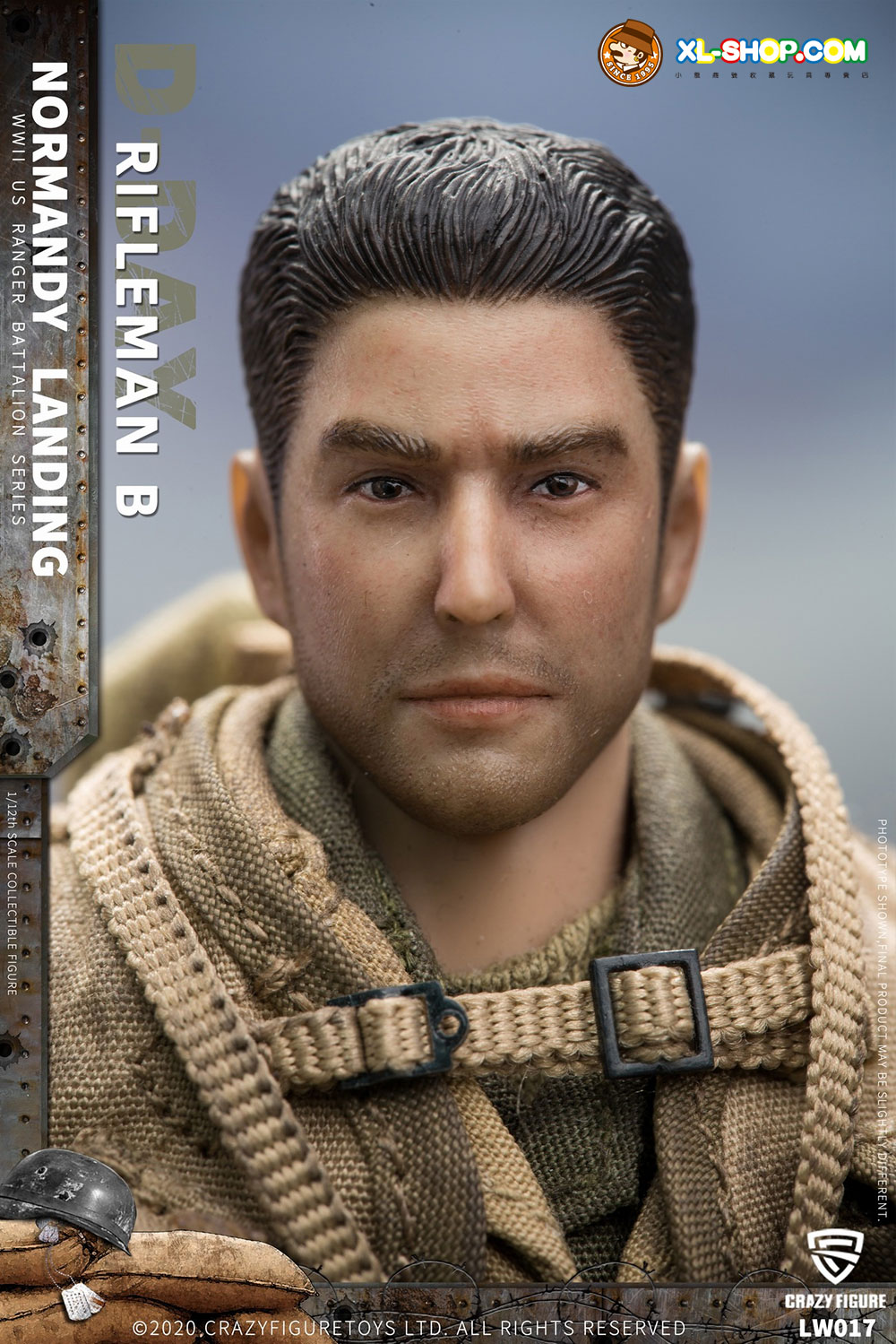 Crazy Figure - LW017 - 1/12 WWII U.S. Rangers On D-Day Rifleman B