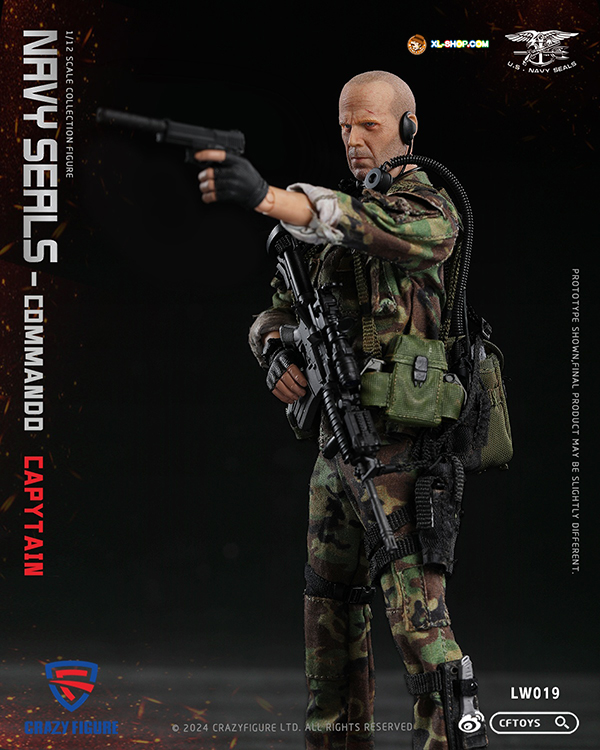 CRAZY FIGURE - LW019 - 1/12 SEAL Special Assault Team Captain