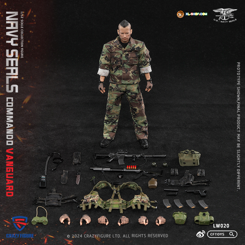 CRAZY FIGURE - LW020 - 1/12 SEAL Special Assault Team Top Soldier