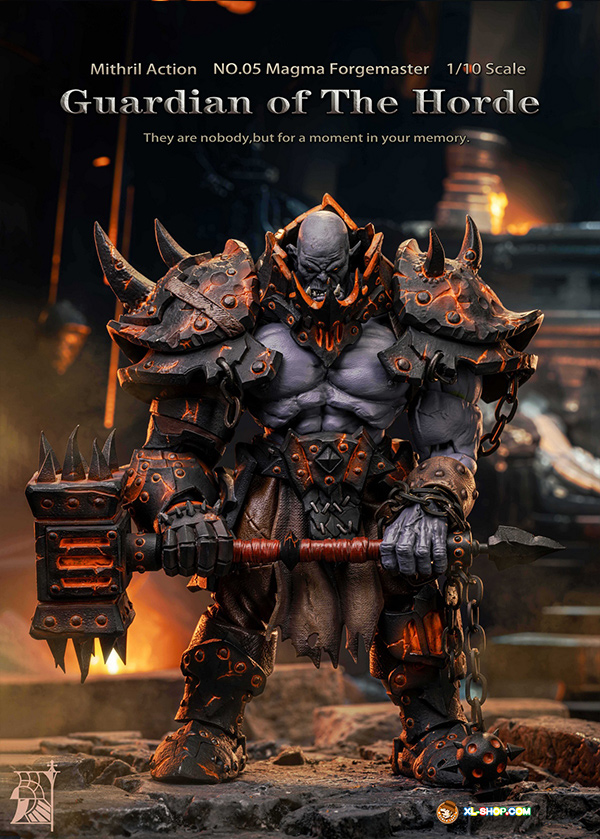 Mythic Forgemaster Mithril Action - No.05 - Guardian of The Horde - 1/10 Magma Forgemaster